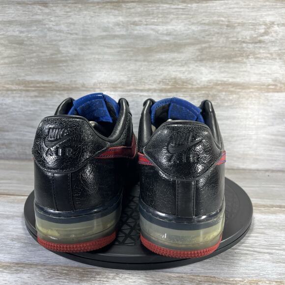 Nike Mens Air Force 1 Low 316666 061 Black Leather Low Top Sneakers Size 12 - Picture 5 of 10